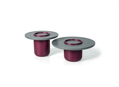 Wohnzimmer 2x Couchtisch Tisch Luxus Design Möbel violett Tische 2tlg